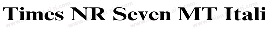 Times NR Seven MT Italic字体转换